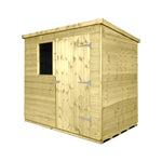 7x5 Superior Pent Shed, Door Right